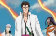 Aizen, Gin, et Tosen librent du Jukaku Enzo