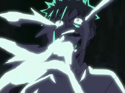 Ichigo se comienza a transformar en Hollow