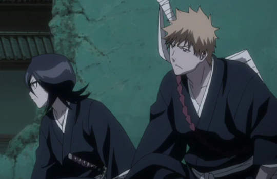 Znalezione obrazy dla zapytania bleach ichigo and rukia fight