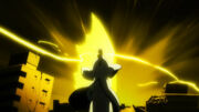 GinWithAizenAndIsshinFightingInTheBackground
