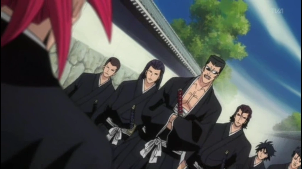 Renji Abarai & Ikkaku Madarame vs. Tetsuzaemon Iba & Shūhei Hisagi