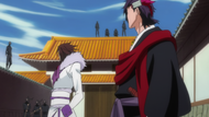 Koga and Muramasa surrounded by Onmitsukido