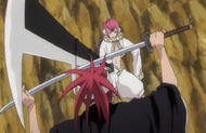 Renji blocks Snakey's strike