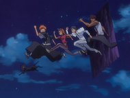 Ep63IchigoFriendsEmergeMidair