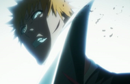 Ichigo cut by Inaba's Zanpakuto