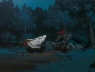 Ukitake battles Kaien