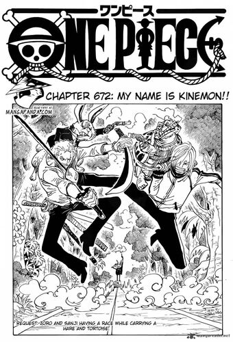 One Piece Chapter 672 My Name Is Kinemon Bleach Story Role Play Wiki Fandom