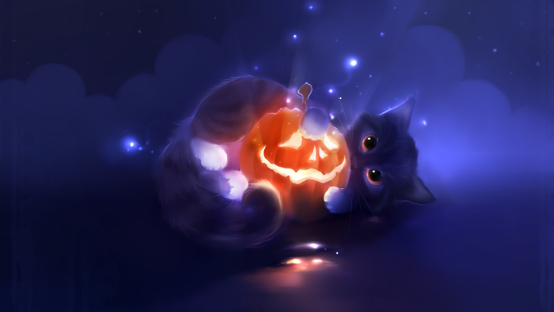 Image Cat Pumpkin Cute Halloween 2013 HD Wallpaperjpg