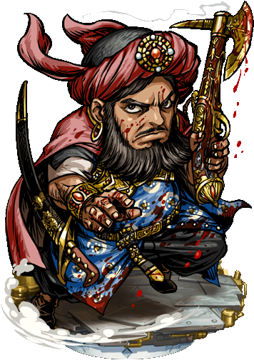 papo red pirate barbarossa