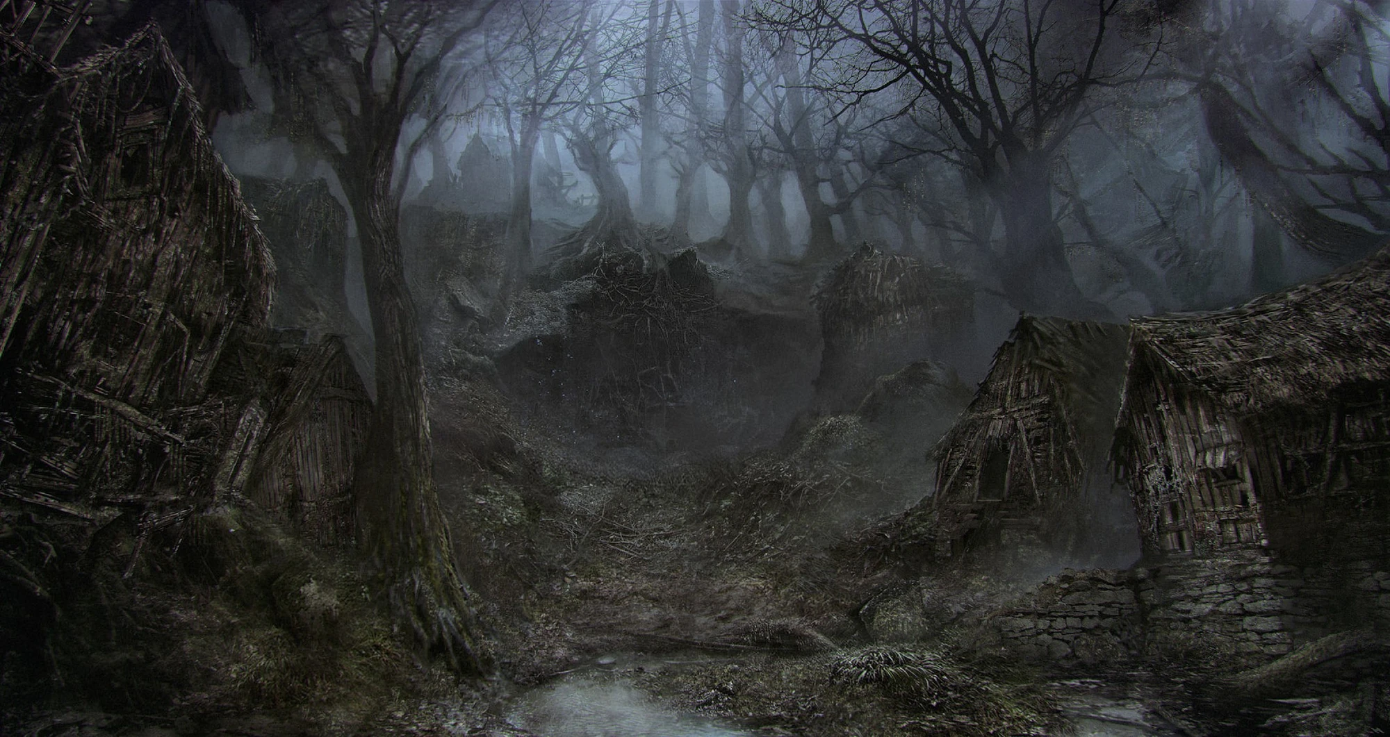 Image Forbidden Woods concept art 2.jpg Bloodborne Wiki FANDOM