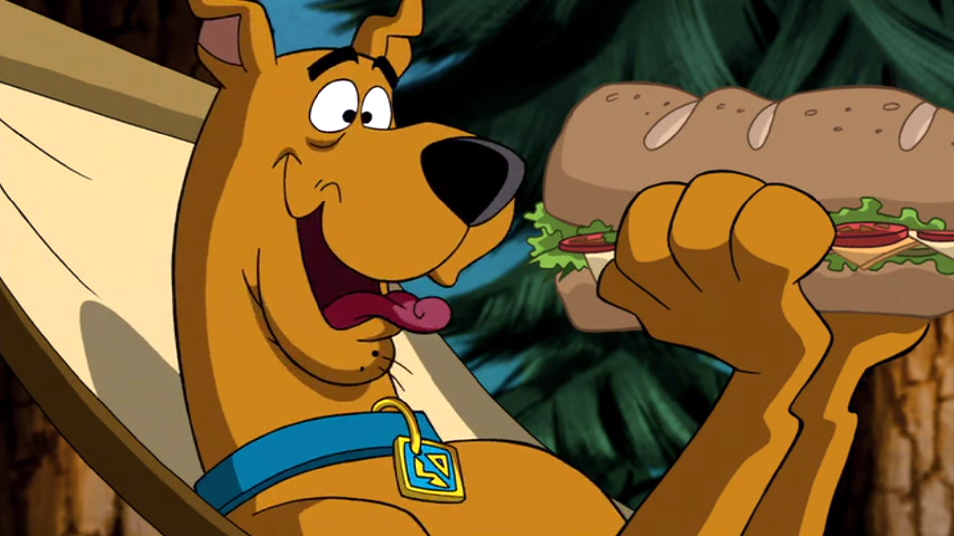 Courage Eating Hot Dog Sign Courage Eating Hot Dog Sign