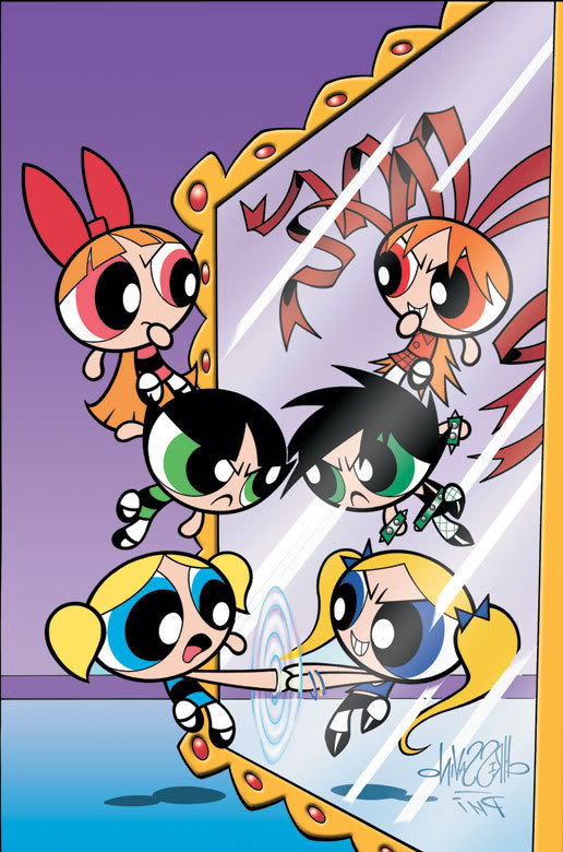 double mirrors the powerpuff girls action time wiki fandom
