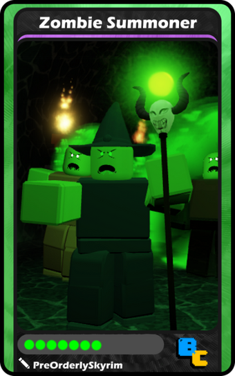 Zombie Summoner Blox Cards Wikia Fandom - zombie summoner in roblox