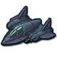 Air stealth fighter icon