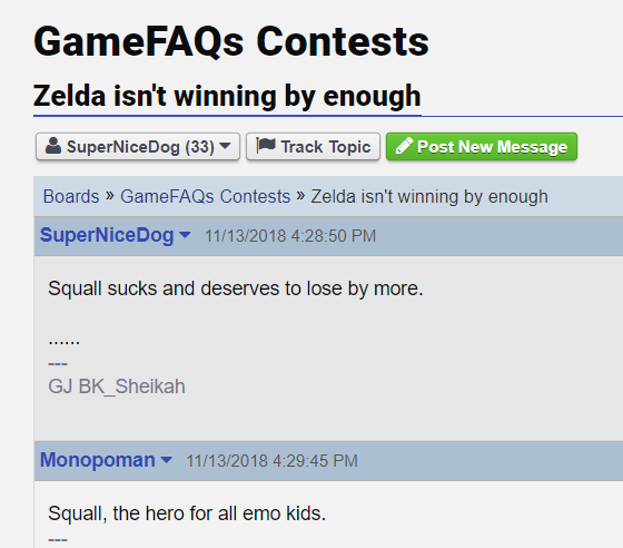 Zelda isn winning by enough