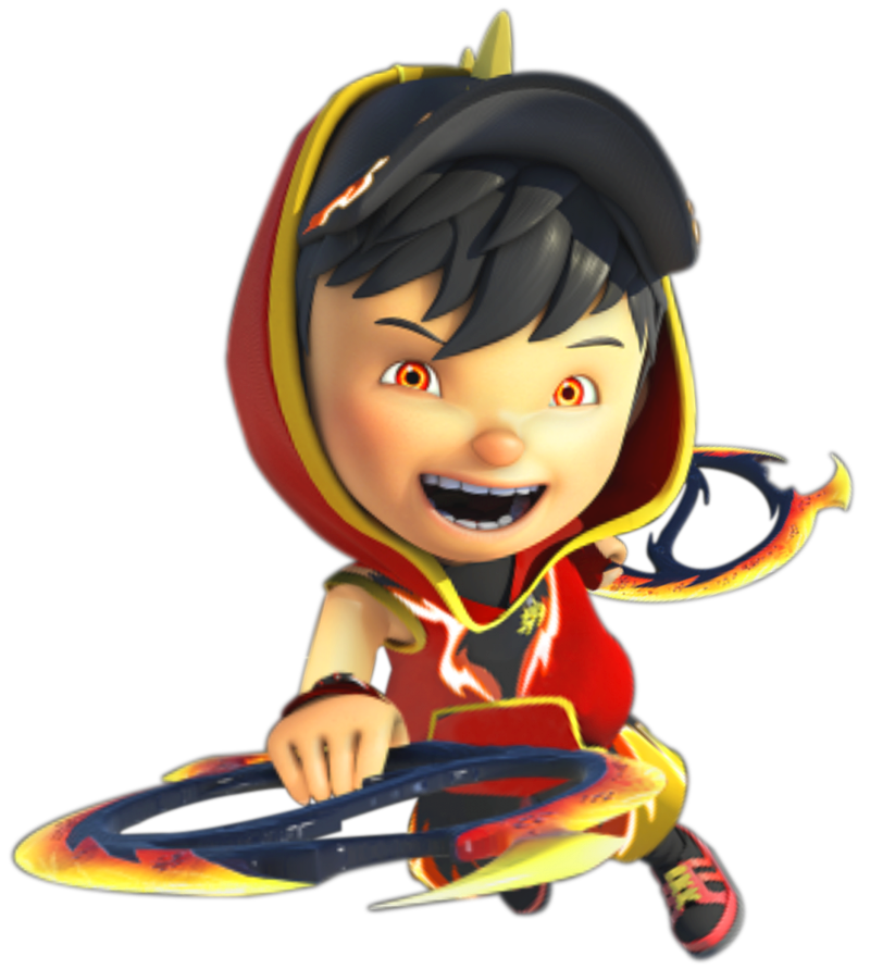  Gambar  Boboiboy  Boboiboy  Api  Hitam