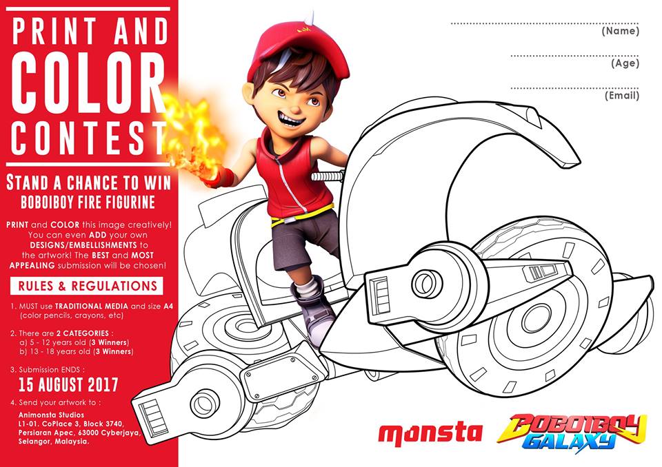Image - BoBoiBoy Galaxy Print and Color Contest.jpg ...