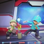 Gambar Boboiboy: Boboiboy Daun Dan Besi