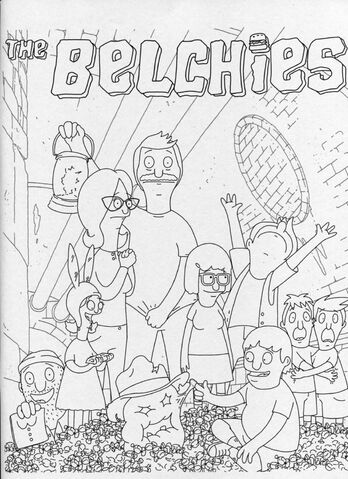 the bobs burgers movie coloring pages