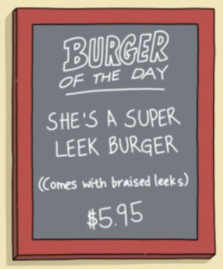 Burger Of The Day Bobs Burgers Wiki Fandom - best hamburger meme roblox id island international school