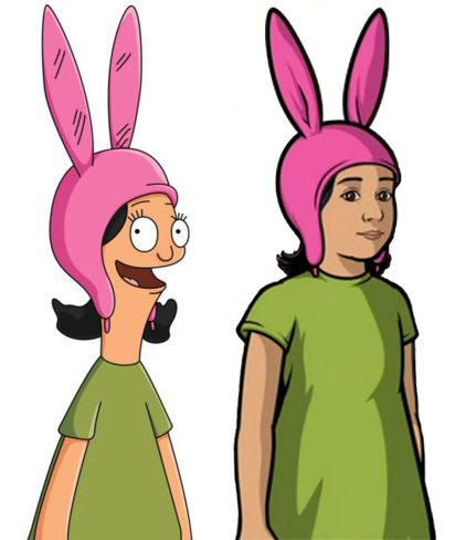 Image - Bobs-Burgers-Wiki Archer Louise Split-comparison www.bagsaleusa.com/product-category/classic-bags/ | Bob&#39;s Burgers Wiki | FANDOM ...