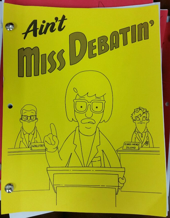 Image Debatin' Script.png Bob's Burgers Wiki FANDOM powered by Wikia