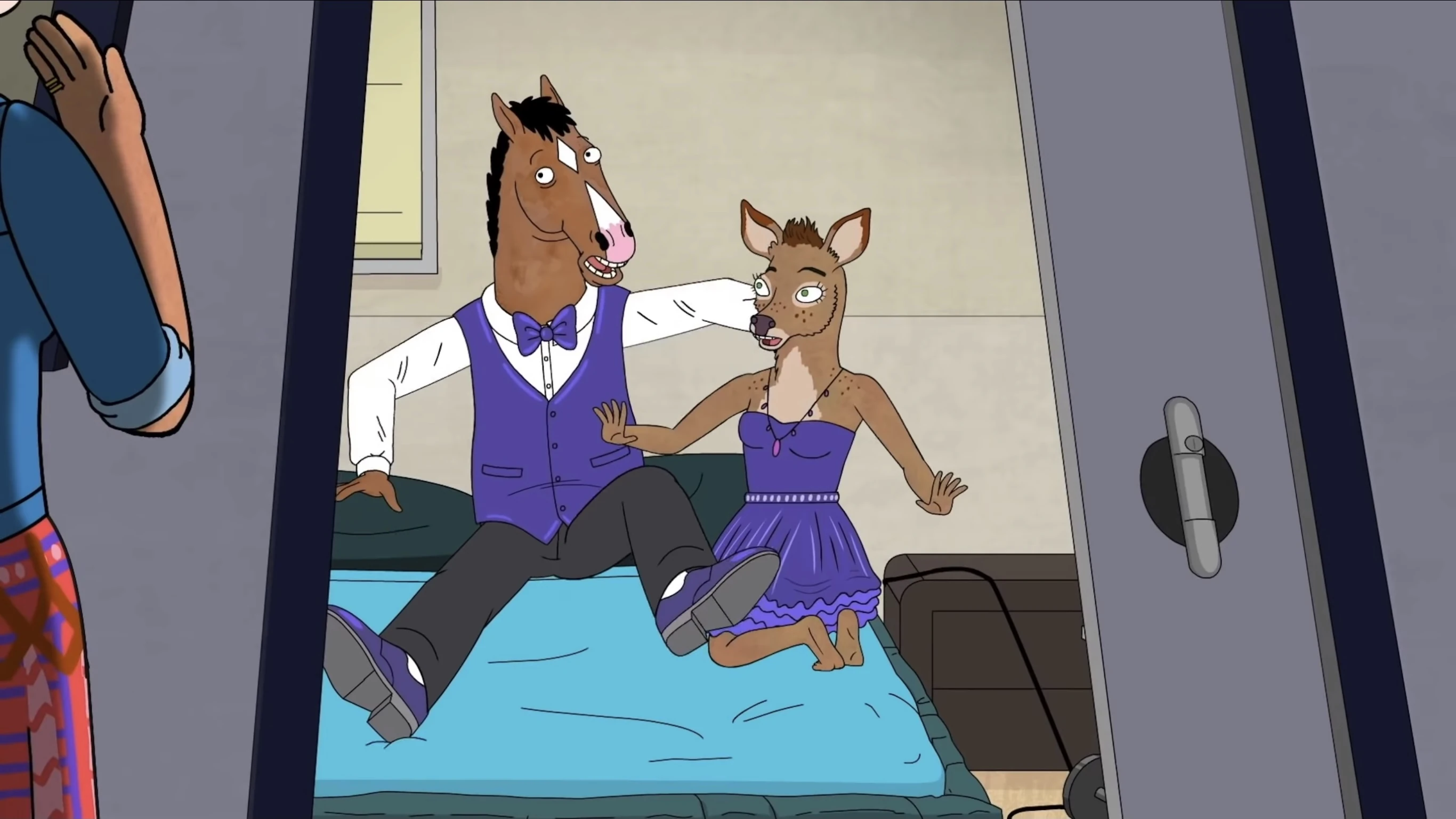 Image BoJack and Penny are caught by Charlotte.jpeg BoJack Horseman