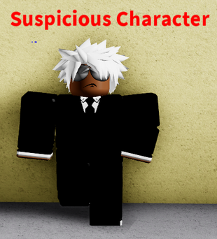 suspicious character boku roblox