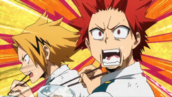 Eijiro and Denki are hungry