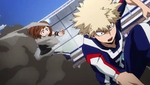 Ochaco surprises Katsuki