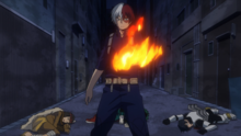 Shoto protects everyone from Stain