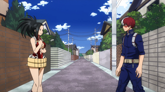 Shoto Todoroki Momo Yaoyorozu Vs Shota Aizawa My Hero