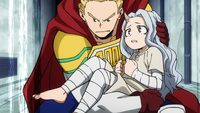 Mirio protégeant Eri