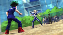 Aizawa detiene a Katsuki
