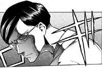 Sir Nighteye glares at Izuku (Manga)