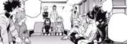 Class 1-A watching Endeavor fight