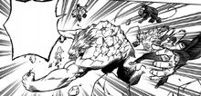 League of Villains attack Gigantomachia in the air-1