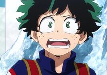 Midoriya emocionado