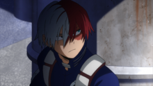 Shoto Todoroki hiding