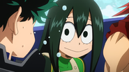 Tsuyu All Might comparison