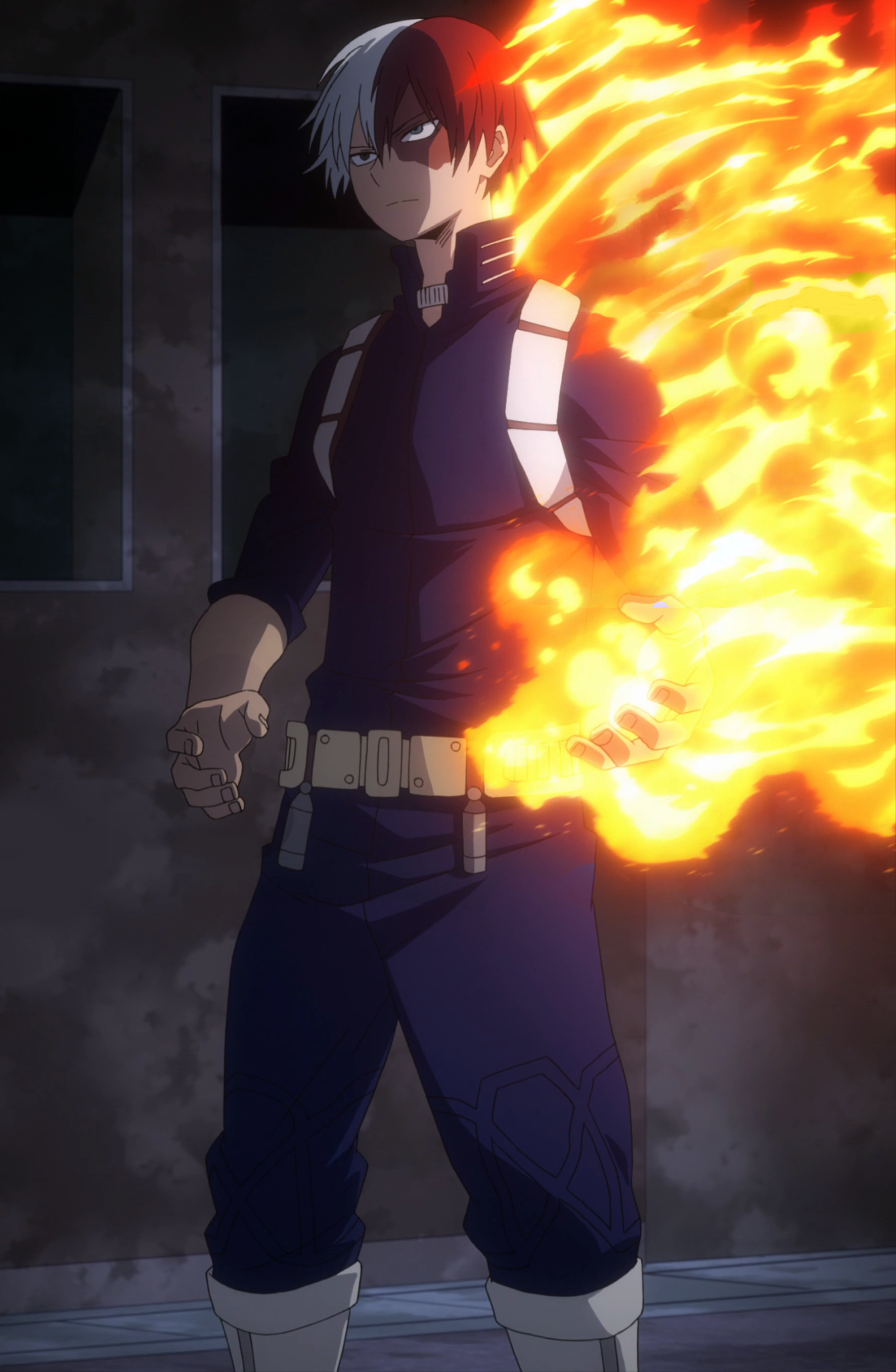 Image result for shoto todoroki fighting stain