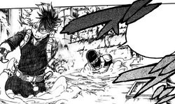 Mudman stops Shoto Todoroki
