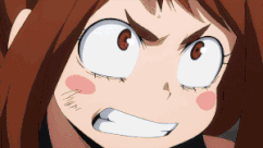 Ochaco releases the meteor shower