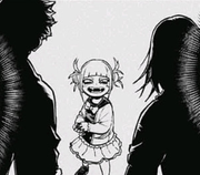 Himiko with her parents