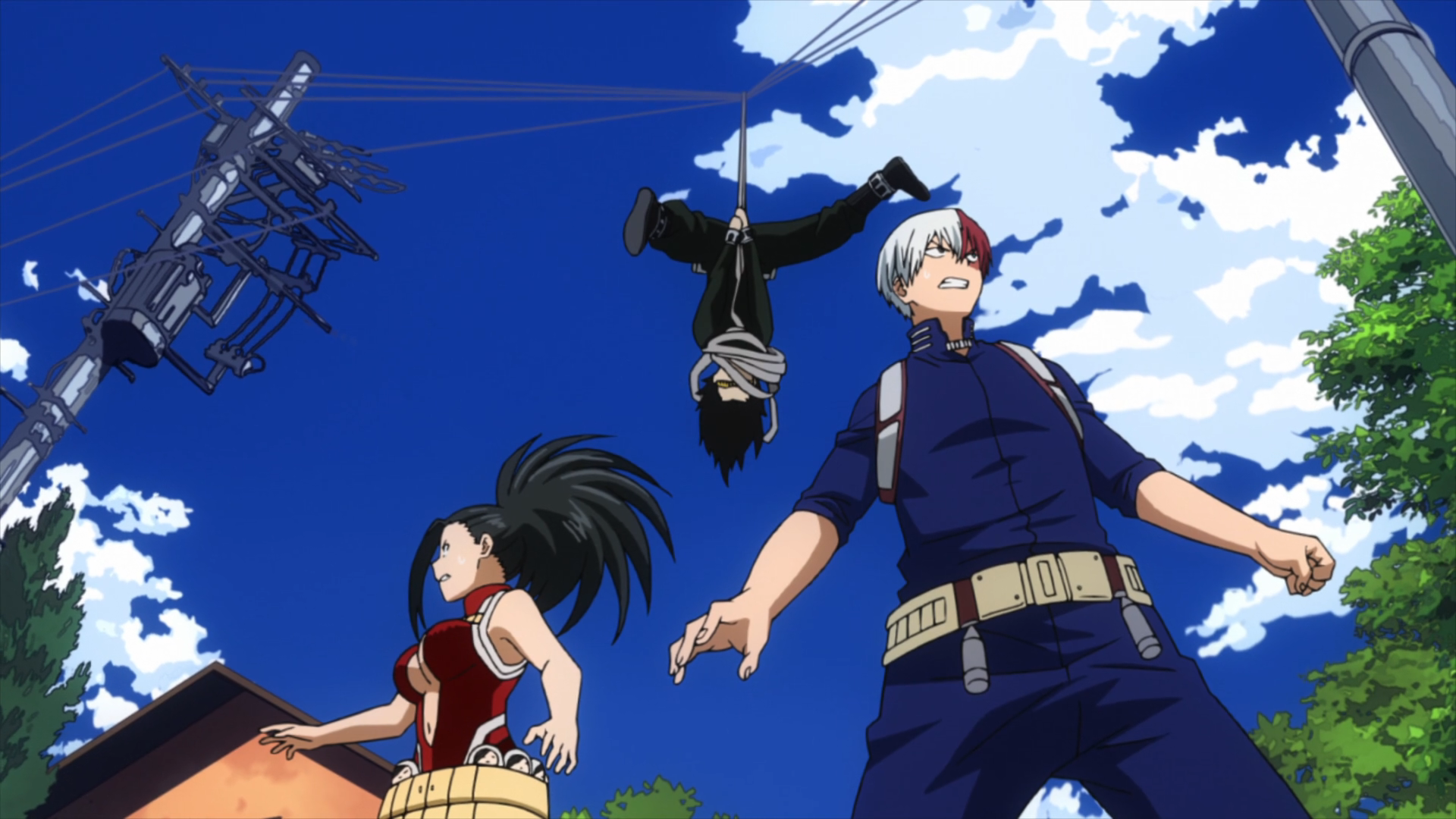 Shoto Todoroki Momo Yaoyorozu Vs Shota Aizawa My Hero