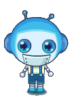 Robot Azul en Bomb It 2
