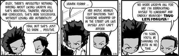 boondocks because i know you don t read the newspaper