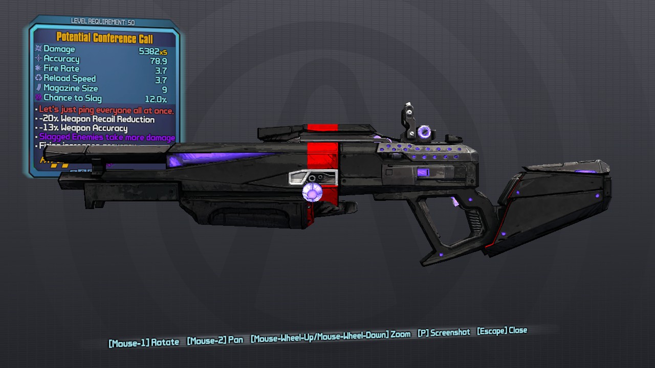 Conference Call Variant Chart Borderlands Wiki Fandom