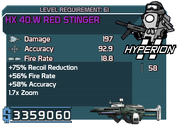HX 40 W Red Stinger