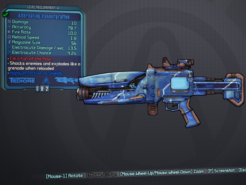 Borderlands 2 weapon mods